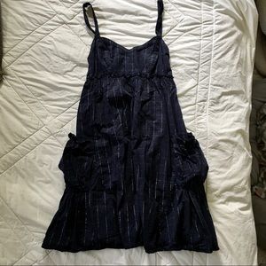 Calvin Klein Jeans Navy Sun Dress with Pockets
